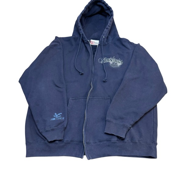 Nascar Chase Authentics Navy Jimmie Johnson Zippered Hoodie‎ Mens XL - Picture 1 of 9